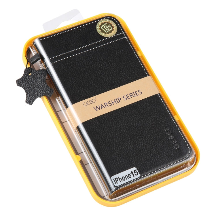 GEBEI Top-grain Horizontal Flip Leather Phone Case