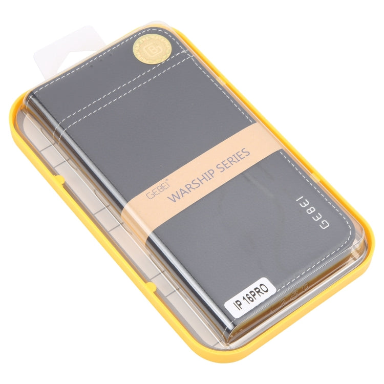 GEBEI Top-grain Horizontal Flip Leather Phone Case, For iPhone 15 Pro, For iPhone 15 Plus, For iPhone 15