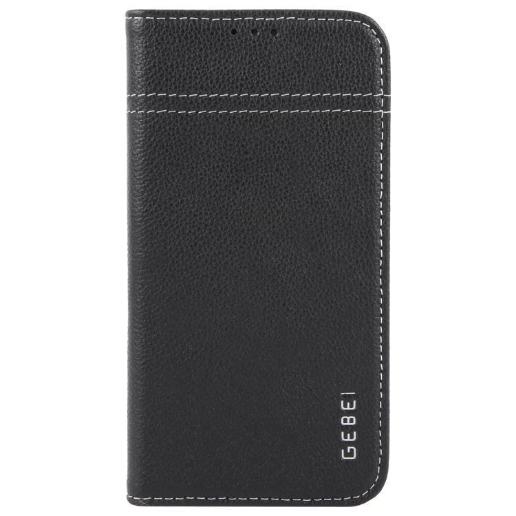 GEBEI Top-grain Horizontal Flip Leather Phone Case, For iPhone 16e, For iPhone 16 Pro Max, For iPhone 16 Pro, For iPhone 16 Plus, For iPhone 16, For iPhone 15 Pro Max