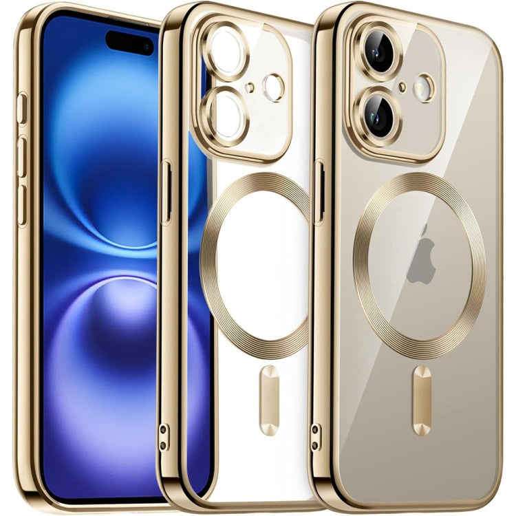 Transparent Electroplated Magsafe Magnetic TPU Phone Case, For iPhone 16 Pro Max, For iPhone 16 Pro, For iPhone 16, For iPhone 15 Pro Max