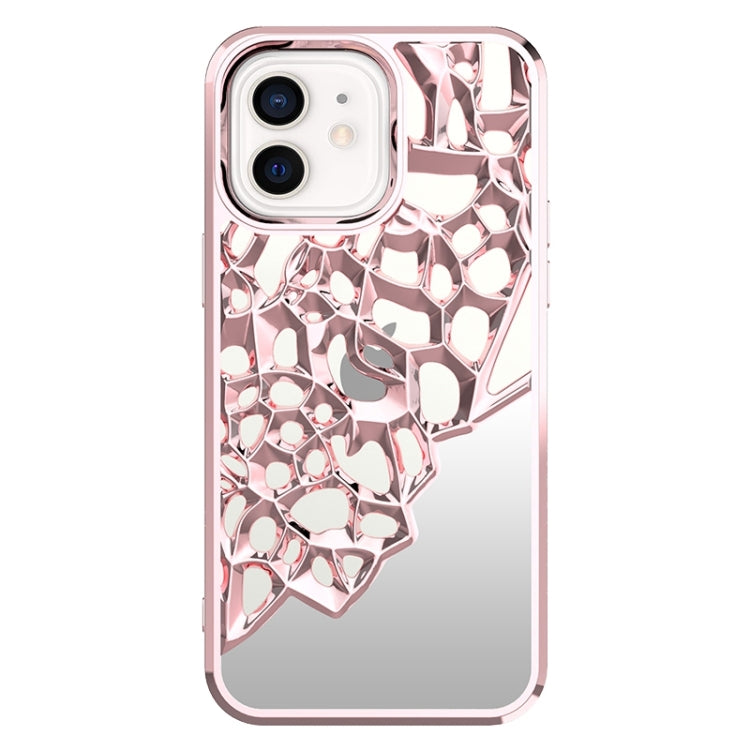 Mirror Style Hollow Heat Dissipation Electroplated TPU Phone Case, For iPhone 12 Pro, For iPhone 11 Pro Max, For iPhone 11