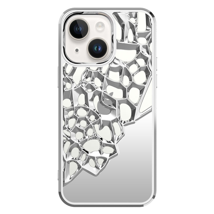 Mirror Style Hollow Heat Dissipation Electroplated TPU Phone Case, For iPhone 14, For iPhone 14 Pro, For iPhone 14 Pro Max, For iPhone 13 Pro Max