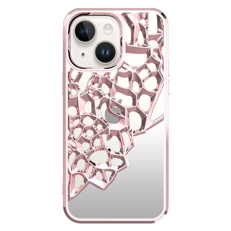Mirror Style Hollow Heat Dissipation Electroplated TPU Phone Case, For iPhone 14, For iPhone 14 Pro, For iPhone 14 Pro Max, For iPhone 13 Pro Max