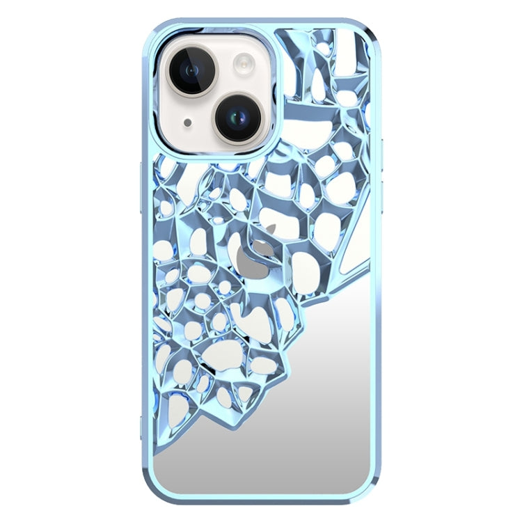 Mirror Style Hollow Heat Dissipation Electroplated TPU Phone Case, For iPhone 14, For iPhone 14 Pro, For iPhone 14 Pro Max, For iPhone 13 Pro Max