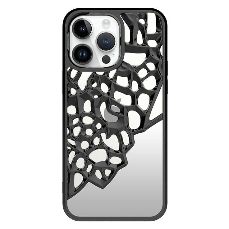 Mirror Style Hollow Heat Dissipation Electroplated TPU Phone Case, For iPhone 14, For iPhone 14 Pro, For iPhone 14 Pro Max, For iPhone 13 Pro Max
