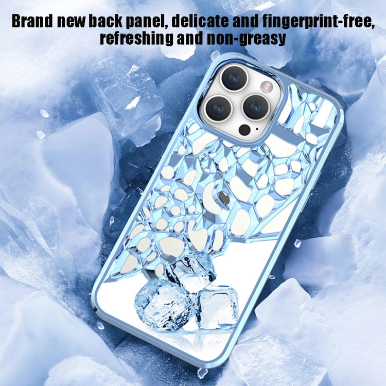 Mirror Style Hollow Heat Dissipation Electroplated TPU Phone Case, For iPhone 14, For iPhone 14 Pro, For iPhone 14 Pro Max, For iPhone 13 Pro Max