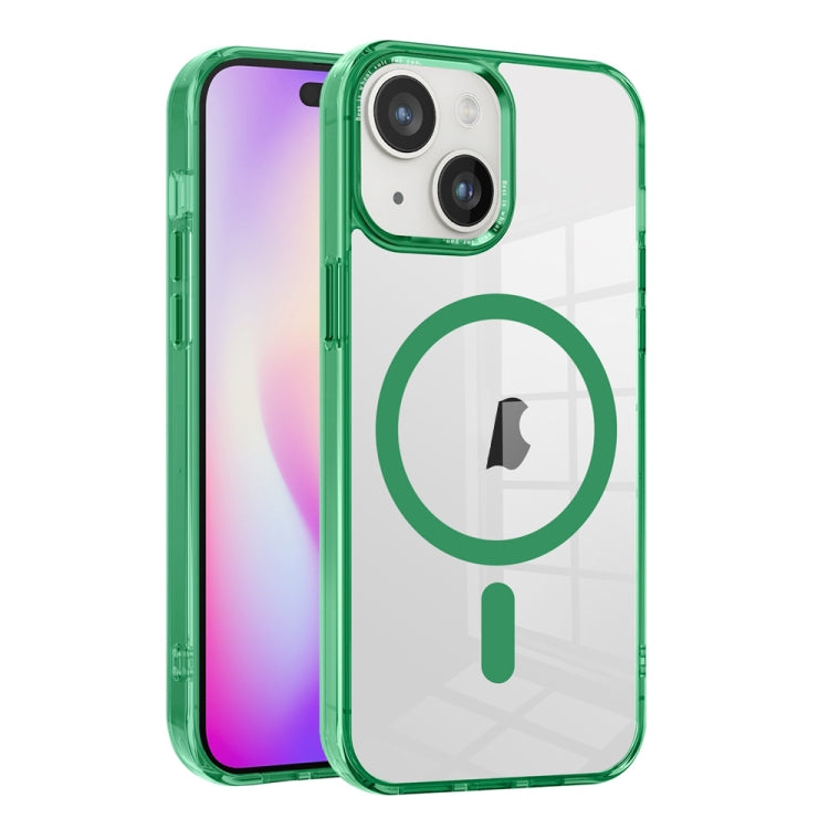 Ice Color Magnetic Series TPU Hybrid Acrylic Magsafe Phone Case, For iPhone 15, For iPhone 14, For iPhone 14 Pro