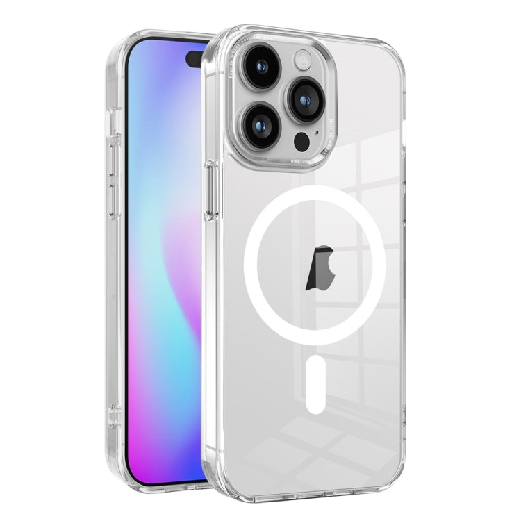 Ice Color Magnetic Series TPU Hybrid Acrylic Magsafe Phone Case, For iPhone 15 Pro Max, For iPhone 15 Pro, For iPhone 15 Plus