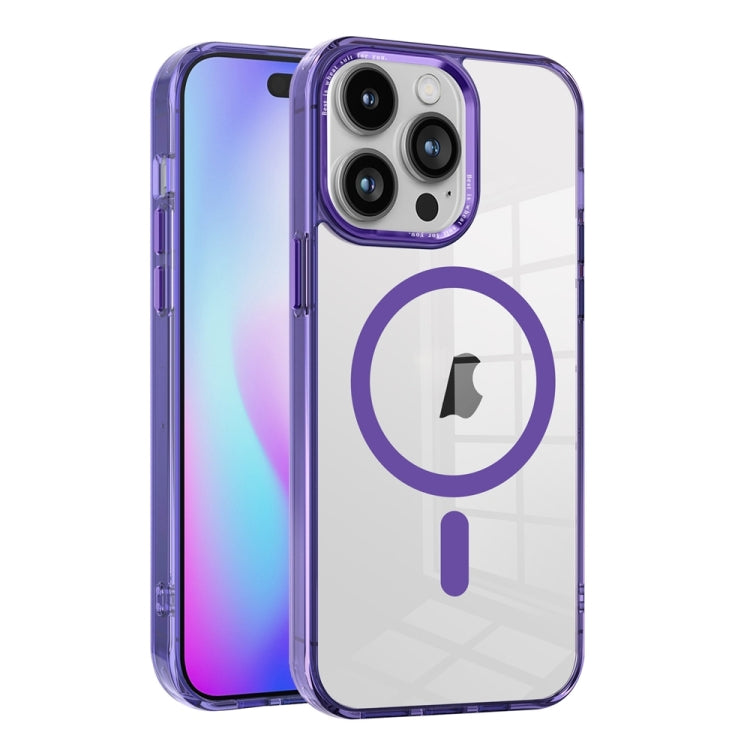Ice Color Magnetic Series TPU Hybrid Acrylic Magsafe Phone Case, For iPhone 15 Pro Max, For iPhone 15 Pro, For iPhone 15 Plus