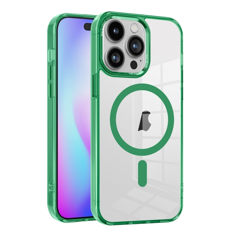 Ice Color Magnetic Series TPU Hybrid Acrylic Magsafe Phone Case, For iPhone 15 Pro Max, For iPhone 15 Pro, For iPhone 15 Plus