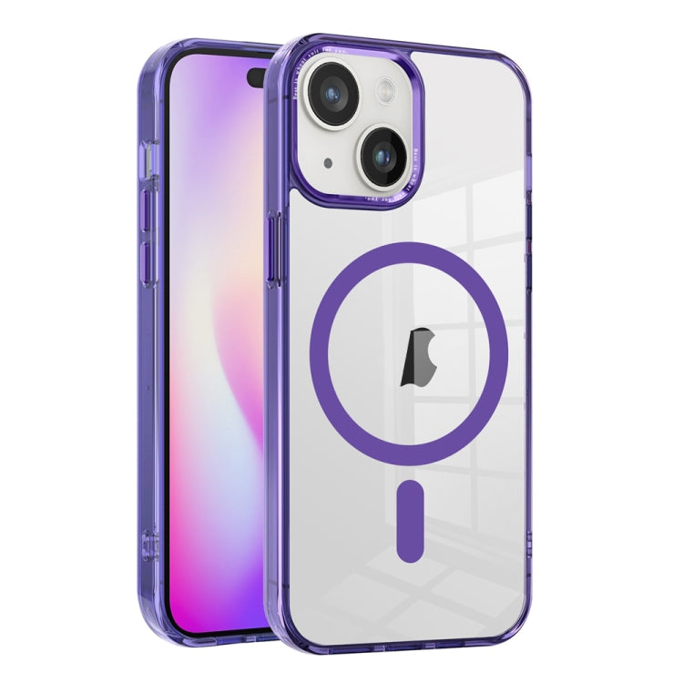 Ice Color Magnetic Series TPU Hybrid Acrylic Magsafe Phone Case, For iPhone 15 Pro Max, For iPhone 15 Pro, For iPhone 15 Plus