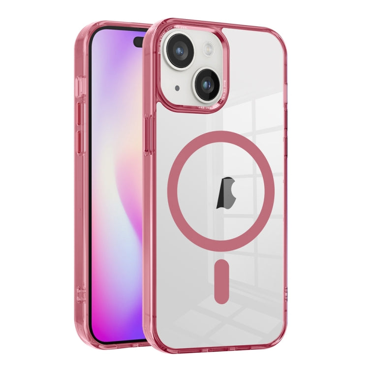 Ice Color Magnetic Series TPU Hybrid Acrylic Magsafe Phone Case, For iPhone 15 Pro Max, For iPhone 15 Pro, For iPhone 15 Plus