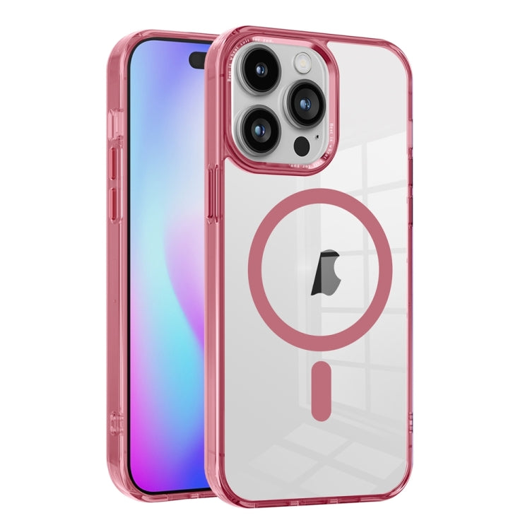 Ice Color Magnetic Series TPU Hybrid Acrylic Magsafe Phone Case, For iPhone 15 Pro Max, For iPhone 15 Pro, For iPhone 15 Plus