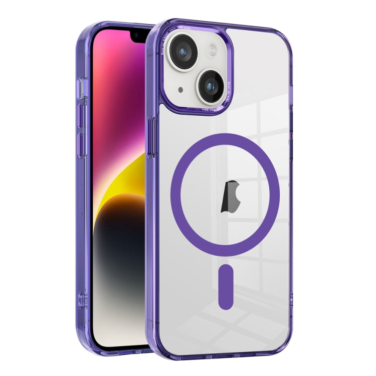 Ice Color Magnetic Series TPU Hybrid Acrylic Magsafe Phone Case, For iPhone 15, For iPhone 14, For iPhone 14 Pro