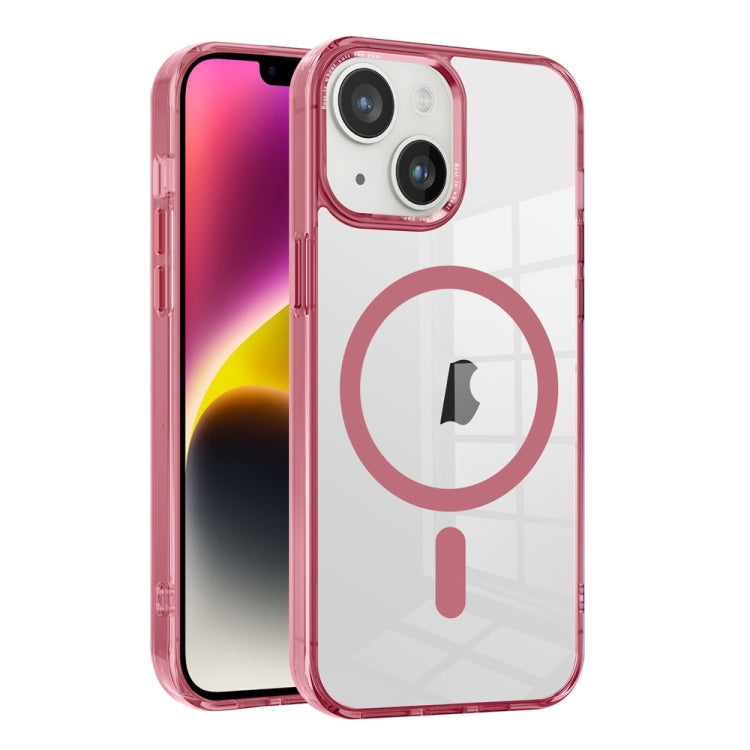 Ice Color Magnetic Series TPU Hybrid Acrylic Magsafe Phone Case, For iPhone 15, For iPhone 14, For iPhone 14 Pro