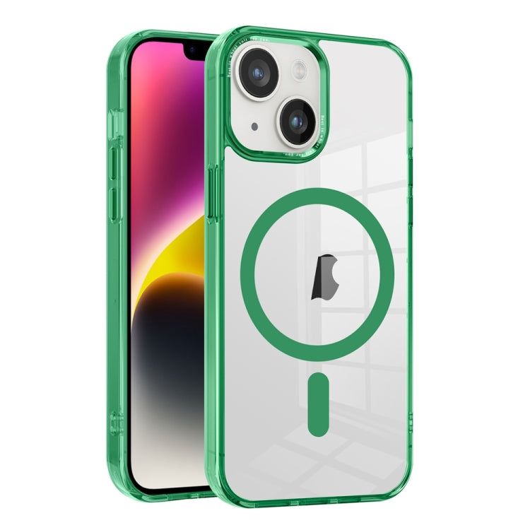 Ice Color Magnetic Series TPU Hybrid Acrylic Magsafe Phone Case, For iPhone 15, For iPhone 14, For iPhone 14 Pro