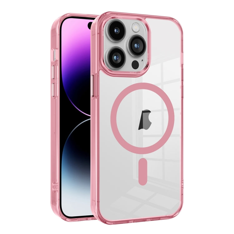 Ice Color Magnetic Series TPU Hybrid Acrylic Magsafe Phone Case, For iPhone 15, For iPhone 14, For iPhone 14 Pro