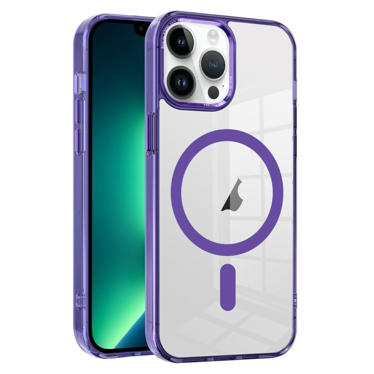Ice Color Magnetic Series TPU Hybrid Acrylic Magsafe Phone Case, For iPhone 14 Pro Max, For iPhone 13 Pro Max, For iPhone 13 Pro