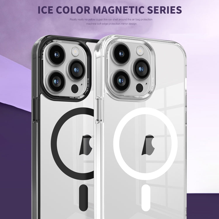 Ice Color Magnetic Series TPU Hybrid Acrylic Magsafe Phone Case, For iPhone 14 Pro Max, For iPhone 13 Pro Max, For iPhone 13 Pro
