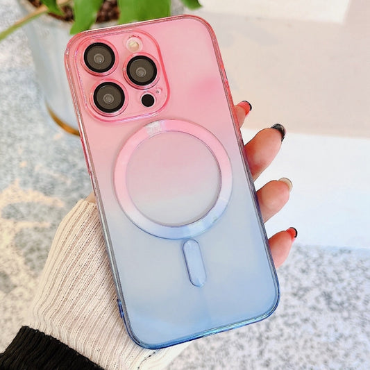 MagSafe Magnetic TPU + Acrylic Gradient Color Phone Case, For iPhone 11 Pro