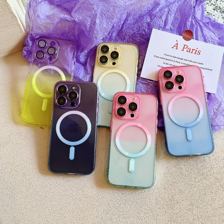 MagSafe Magnetic TPU + Acrylic Gradient Color Phone Case, For iPhone 11 Pro