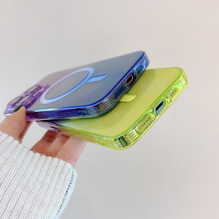 MagSafe Magnetic TPU + Acrylic Gradient Color Phone Case, For iPhone 11 Pro