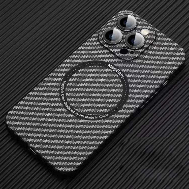 MagSafe Magnetic PC Carbon Fiber Phone Case with Lens Film, For iPhone 13 Pro Max, For iPhone 13 Pro, For iPhone 13, For iPhone 12, For iPhone 12 Pro Max, For iPhone 12 Pro, For iPhone 11 Pro Max, For iPhone 11