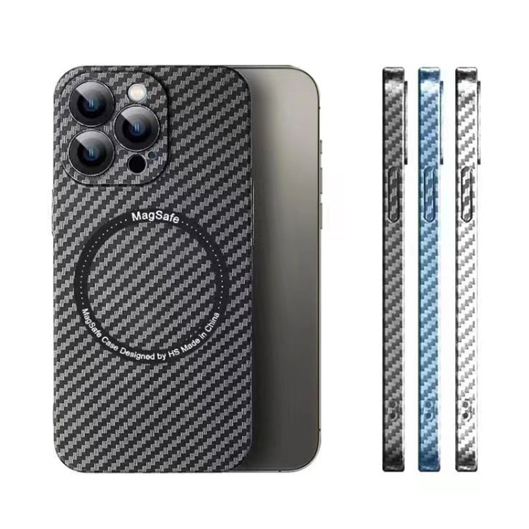 MagSafe Magnetic PC Carbon Fiber Phone Case with Lens Film, For iPhone 16 Pro Max, For iPhone 16 Pro, For iPhone 16 Plus, For iPhone 16, For iPhone 14 Plus, For iPhone 14, For iPhone 14 Pro, For iPhone 14 Pro Max