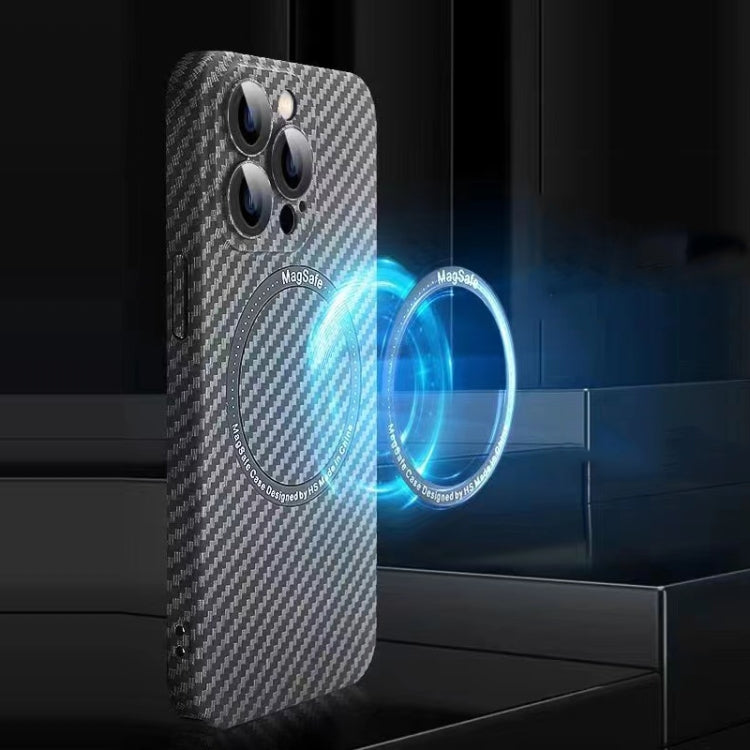 MagSafe Magnetic PC Carbon Fiber Phone Case with Lens Film, For iPhone 16 Pro Max, For iPhone 16 Pro, For iPhone 16 Plus, For iPhone 16, For iPhone 14 Plus, For iPhone 14, For iPhone 14 Pro, For iPhone 14 Pro Max