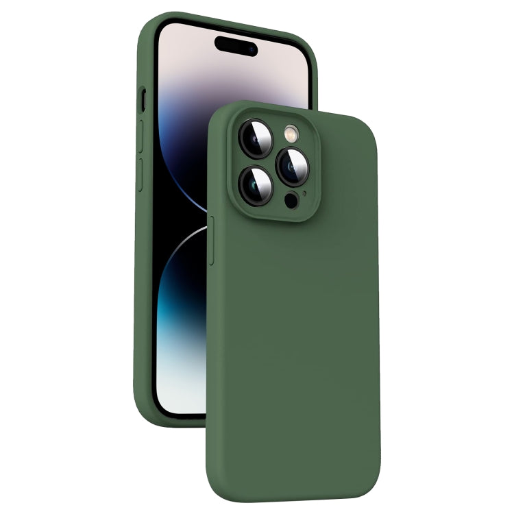 Microfiber Liquid Silicone Shockproof Phone Case, For iPhone 13 Pro Max, For iPhone 13 Pro, For iPhone 13, For iPhone 12