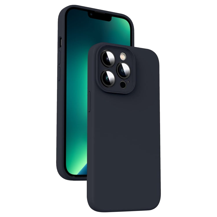 Microfiber Liquid Silicone Shockproof Phone Case, For iPhone 13 Pro Max, For iPhone 13 Pro, For iPhone 13, For iPhone 12