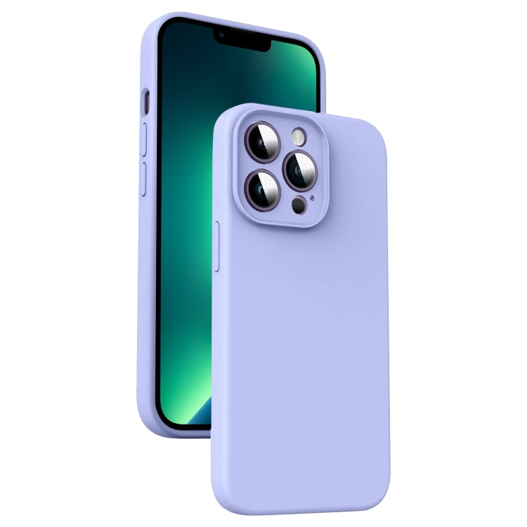 Microfiber Liquid Silicone Shockproof Phone Case, For iPhone 13 Pro Max, For iPhone 13 Pro, For iPhone 13, For iPhone 12