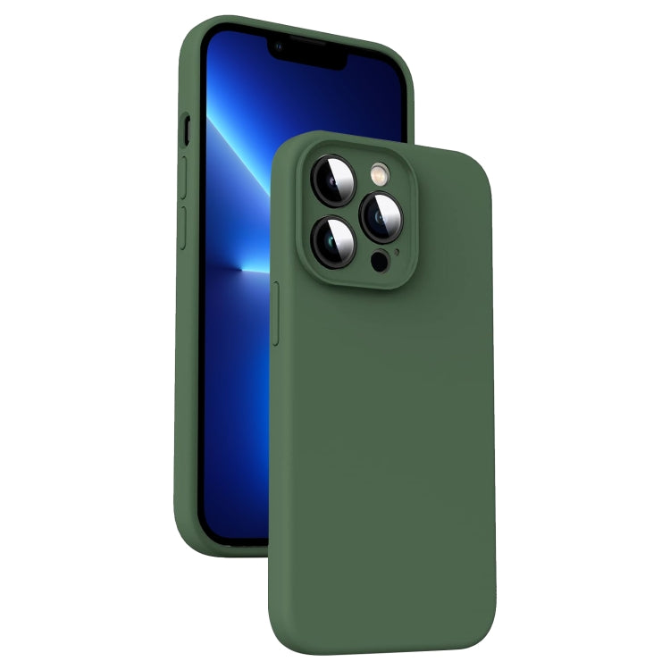 Microfiber Liquid Silicone Shockproof Phone Case, For iPhone 12 Pro Max, For iPhone 12 Pro