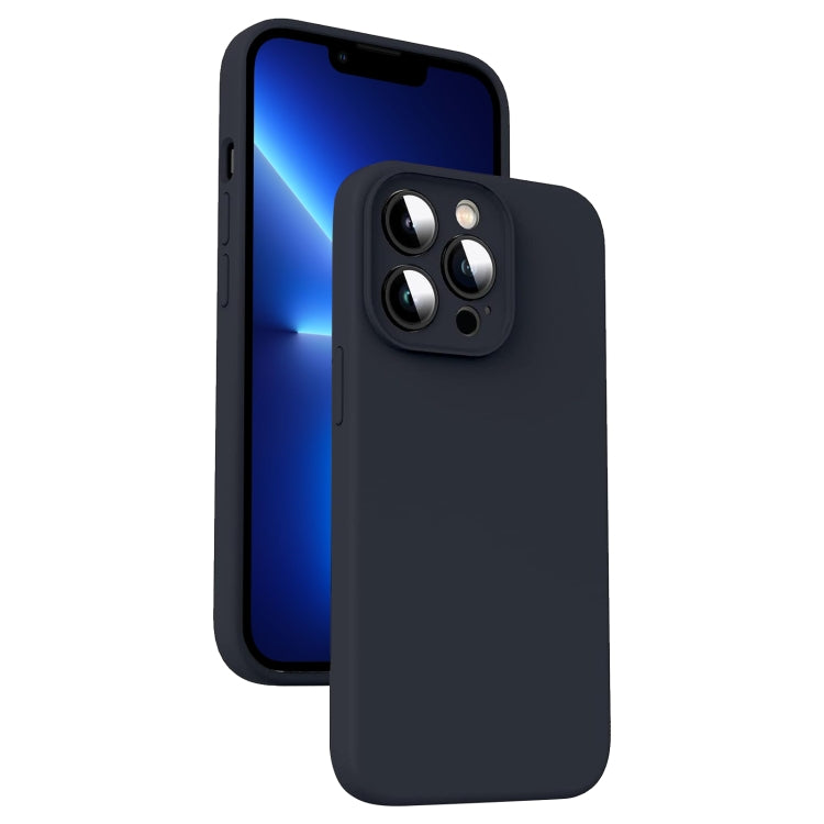 Microfiber Liquid Silicone Shockproof Phone Case, For iPhone 12 Pro Max, For iPhone 12 Pro