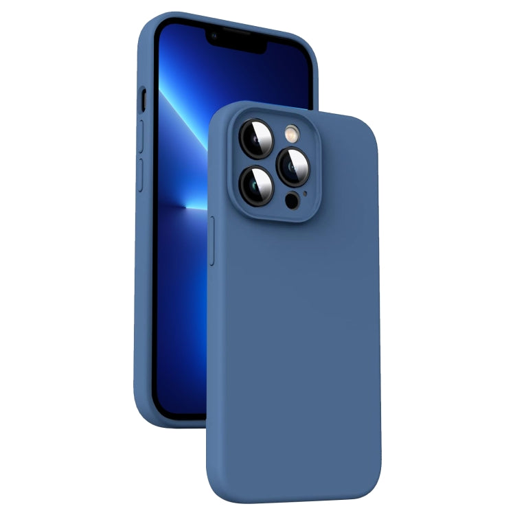 Microfiber Liquid Silicone Shockproof Phone Case, For iPhone 12 Pro Max, For iPhone 12 Pro