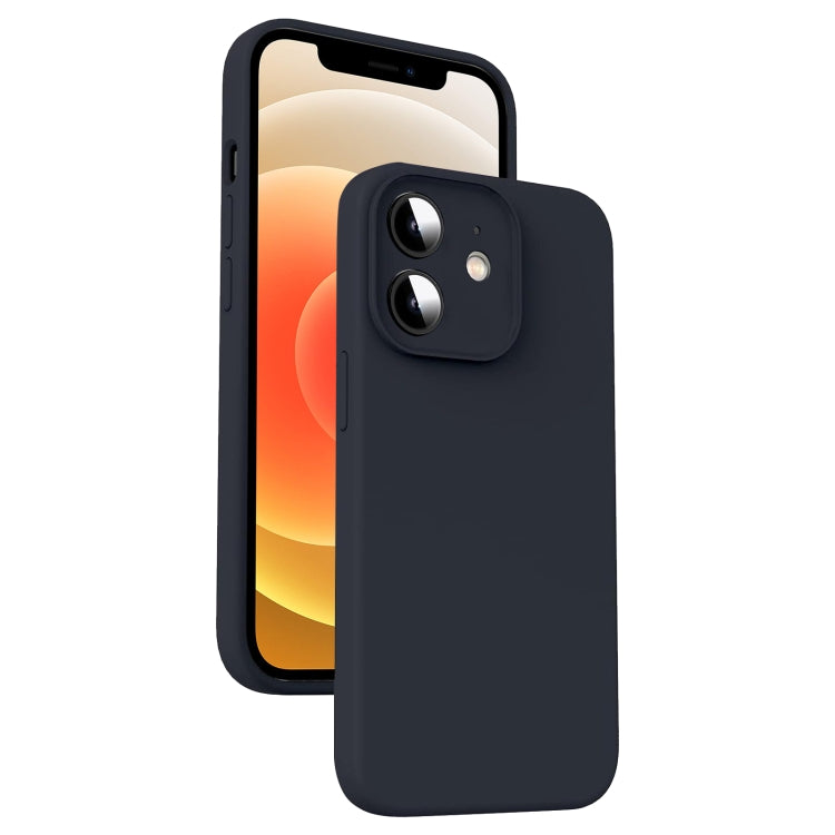 Microfiber Liquid Silicone Shockproof Phone Case, For iPhone 12 Pro Max, For iPhone 12 Pro