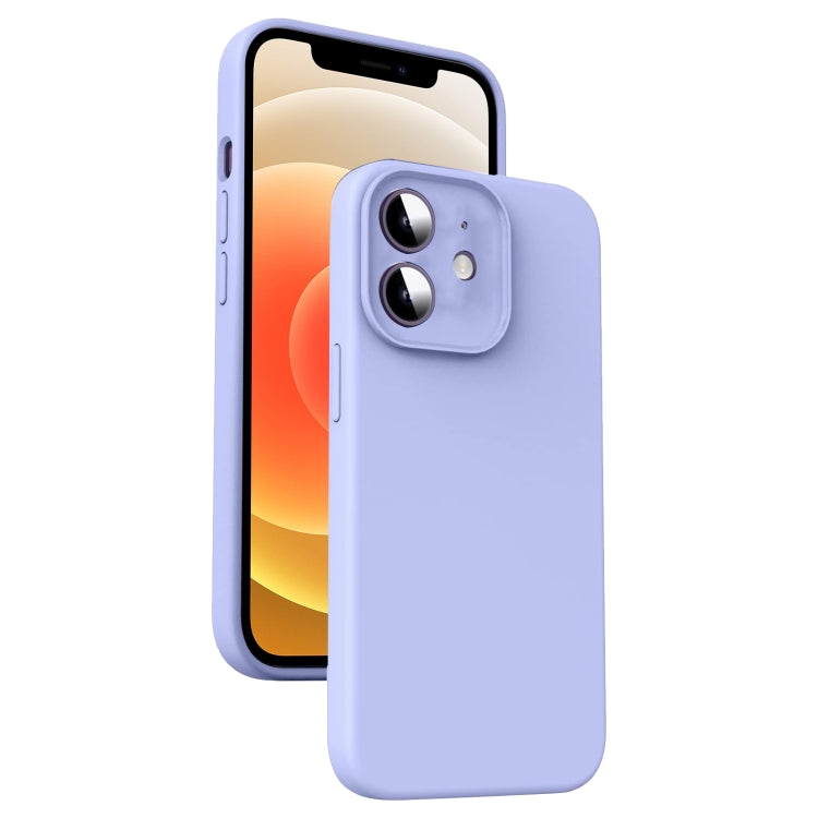 Microfiber Liquid Silicone Shockproof Phone Case, For iPhone 12 Pro Max, For iPhone 12 Pro
