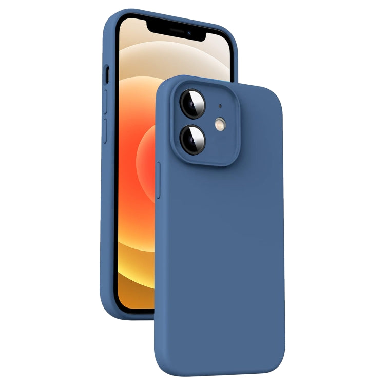 Microfiber Liquid Silicone Shockproof Phone Case, For iPhone 12 Pro Max, For iPhone 12 Pro