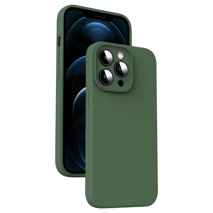 Microfiber Liquid Silicone Shockproof Phone Case, For iPhone 12 Pro Max, For iPhone 12 Pro