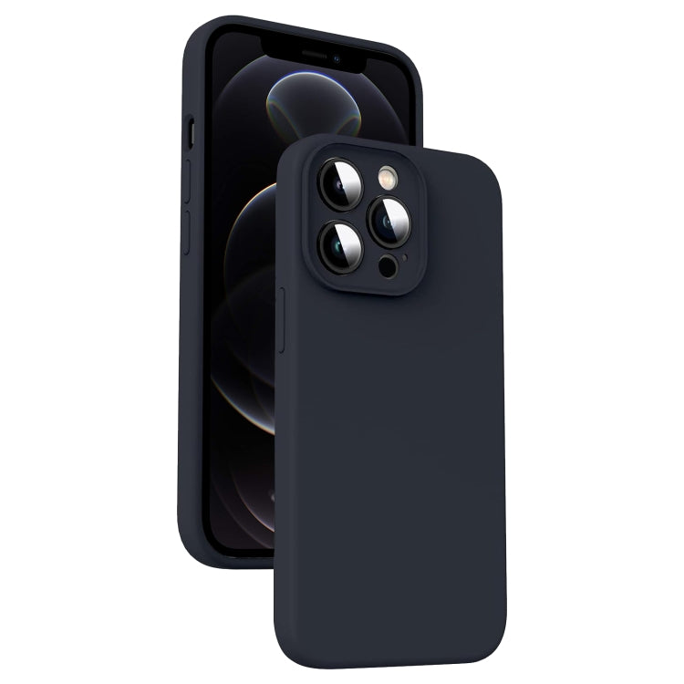 Microfiber Liquid Silicone Shockproof Phone Case, For iPhone 12 Pro