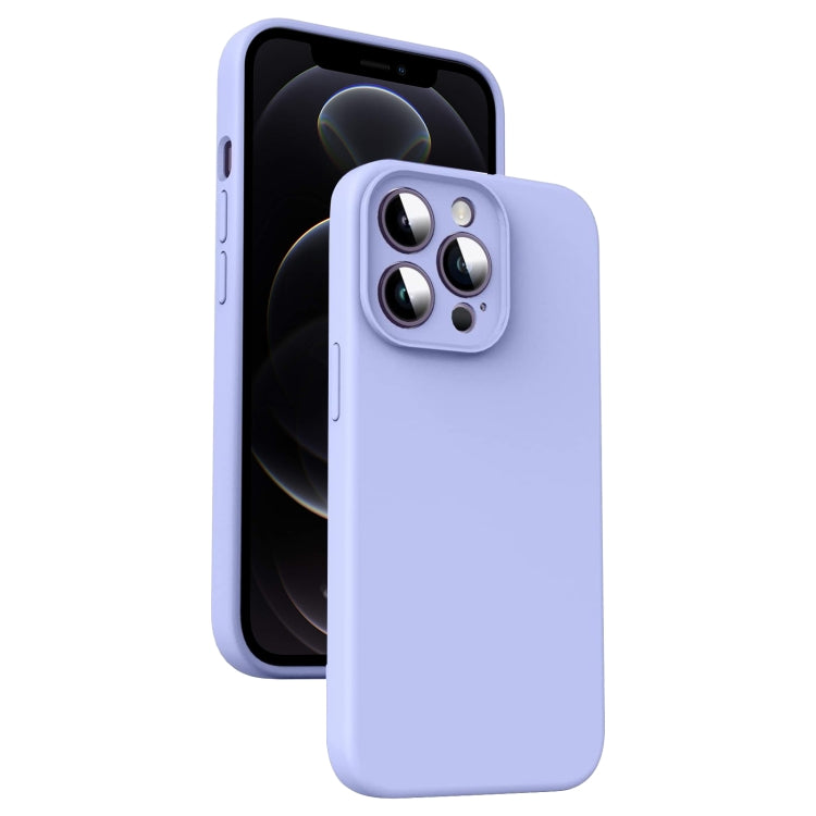Microfiber Liquid Silicone Shockproof Phone Case, For iPhone 12 Pro