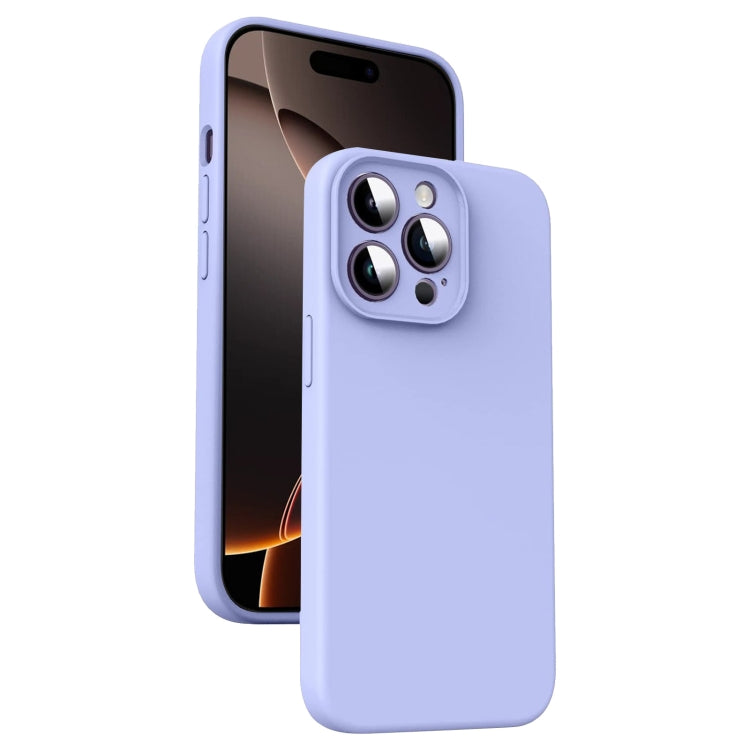 Microfiber Liquid Silicone Shockproof Phone Case, For iPhone 16 Pro Max, For iPhone 16 Pro, For iPhone 16 Plus, For iPhone 16