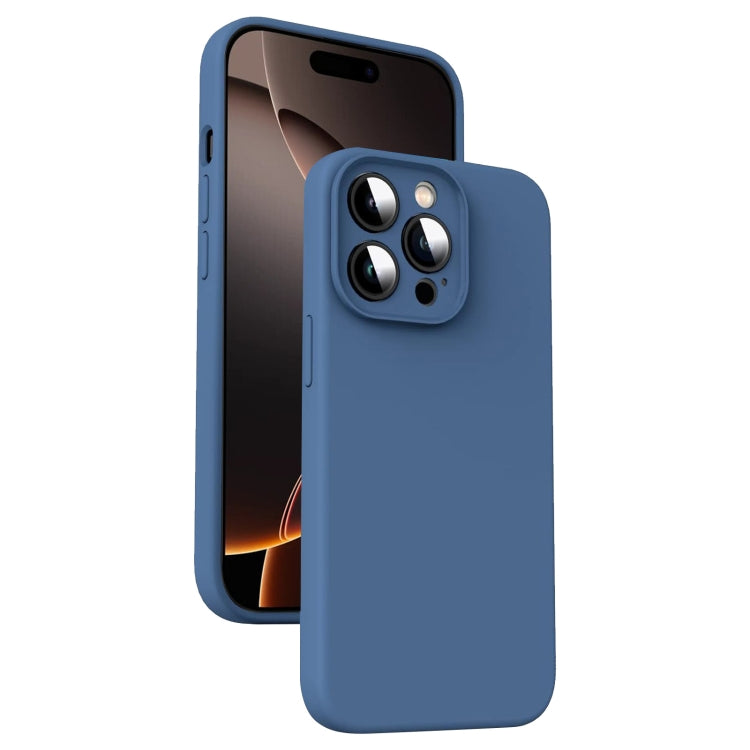 Microfiber Liquid Silicone Shockproof Phone Case, For iPhone 16 Pro Max, For iPhone 16 Pro, For iPhone 16 Plus, For iPhone 16