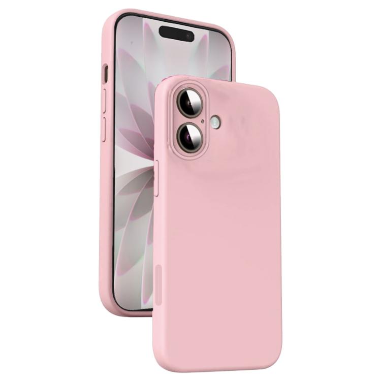 Microfiber Liquid Silicone Shockproof Phone Case, For iPhone 16 Pro Max, For iPhone 16 Pro, For iPhone 16 Plus, For iPhone 16