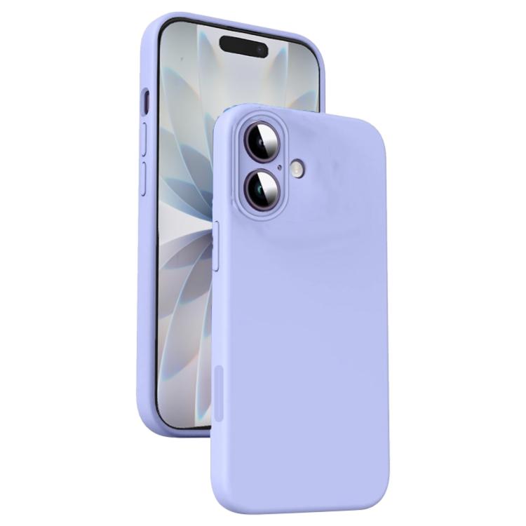 Microfiber Liquid Silicone Shockproof Phone Case, For iPhone 16 Pro Max, For iPhone 16 Pro, For iPhone 16 Plus, For iPhone 16