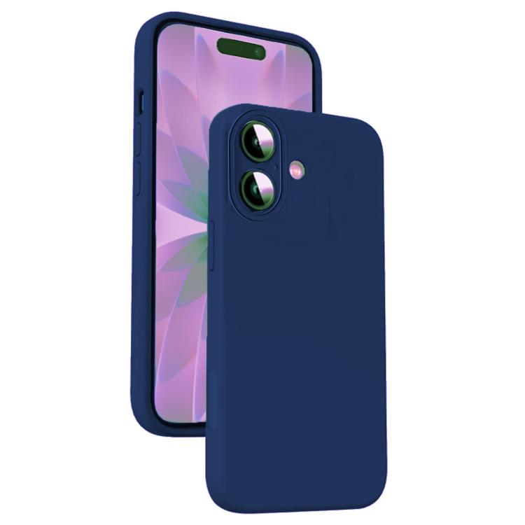 Microfiber Liquid Silicone Shockproof Phone Case, For iPhone 16 Pro Max, For iPhone 16 Pro, For iPhone 16 Plus, For iPhone 16