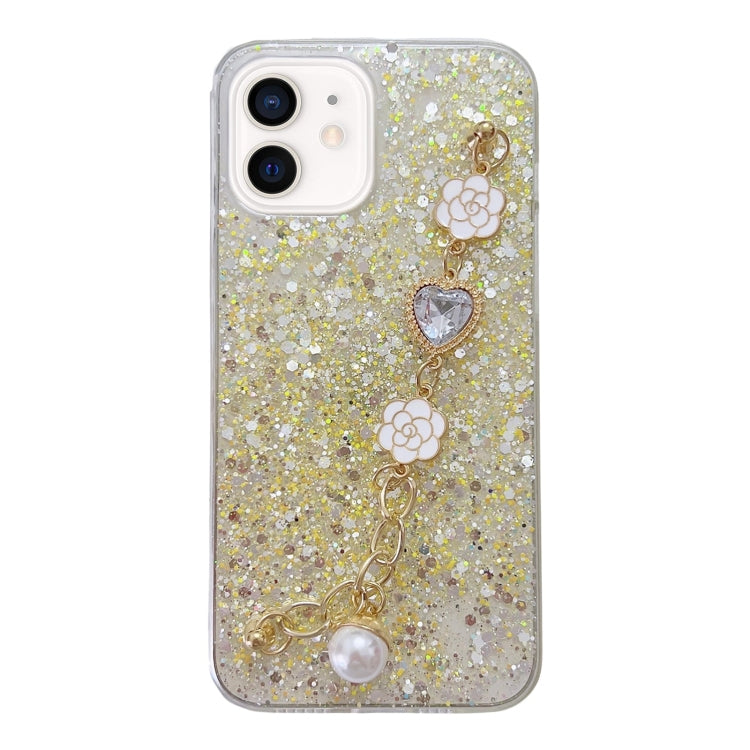 Starry Sequin Love Gem Chain Epoxy TPU Phone Case, For iPhone 12, For iPhone 12 Pro Max, For iPhone 12 Pro, For iPhone 12 mini, For iPhone 11 Pro Max, For iPhone 11