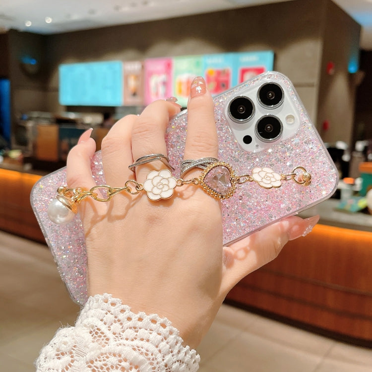 Starry Sequin Love Gem Chain Epoxy TPU Phone Case, For iPhone 15 Pro Max, For iPhone 15 Pro, For iPhone 15 Plus, For iPhone 15, For iPhone 14 Plus, For iPhone 14