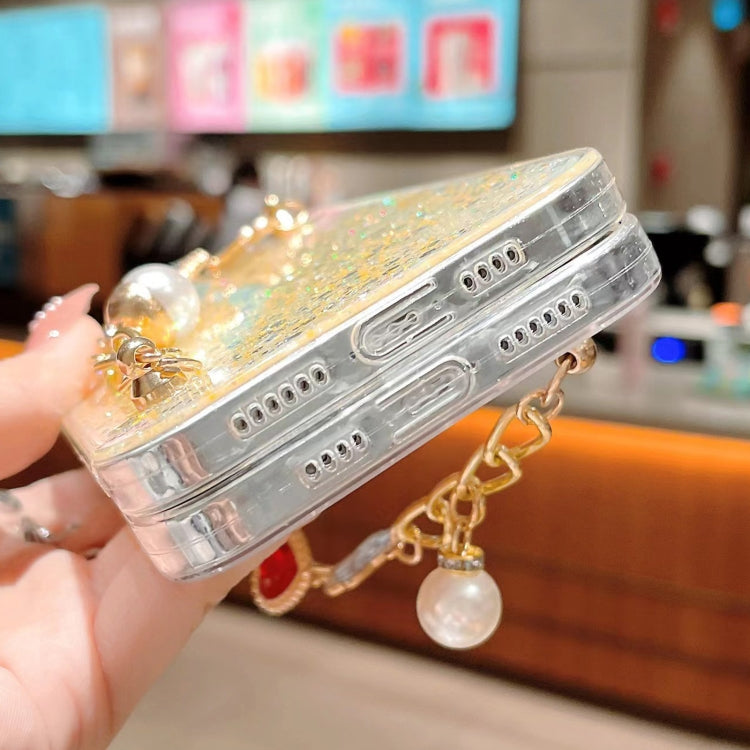 Starry Sequin Love Gem Chain Epoxy TPU Phone Case, For iPhone 11 Pro