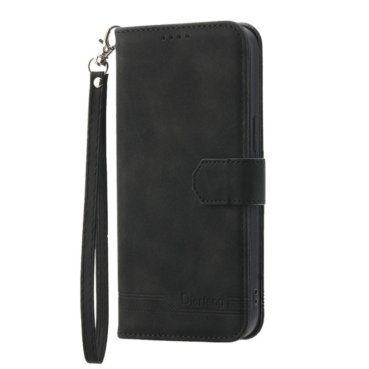 Dierfeng Dream Line TPU Hybrid PU Leather Phone Case, For iPhone 16e, For iPhone 16 Pro Max, For iPhone 16 Pro, For iPhone 16 Plus